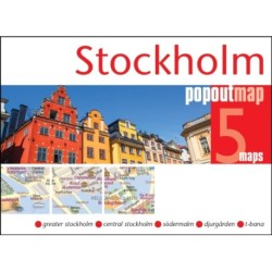 Stockholm PopOut Map - pocket-size, pop up map of Stockholm city centre