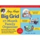 2026 Amy Knapp's Big Grid Family Organizer Wall Calendar: August 2025 - December 2026