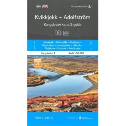 Kvikkjokk - Adolfström : Kungsleden karta & guide: Kungsleden karta & guide