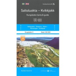 Saltoluokta - Kvikkjokk : Kungsleden karta & guide: Kungsleden karta & guide