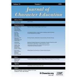 Journal of Character Education Vol 18 Issue 1
