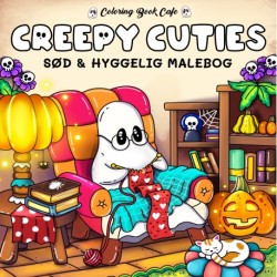Malebog: Creepy Cuties - Cozy Coloring: sød og hyggelig malebog