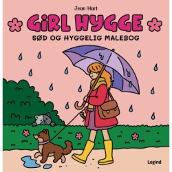 Malebog: Girl Hygge - Cozy Coloring: sød og hyggelig malebog