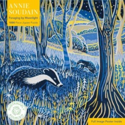 Adult Sustainable Jigsaw Puzzle Annie Soudain: Foraging by Moonlight: 1000-pieces. Ethical, Sustainable, Earth-friendly