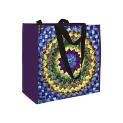 Pinecone Quilt Eco Tote: Reusable Grocery and Shopping Bag, Lightweight Folding Gift Tote Bag