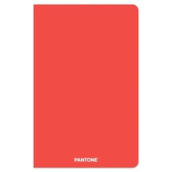 Pantone Official Red 5.25 X 8.25 Inch Lined Compact Journal Non-Dated