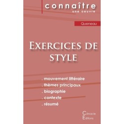 Fiche de lecture Exercices de style de Raymond Queneau (Analyse litteraire de reference et resume complet)