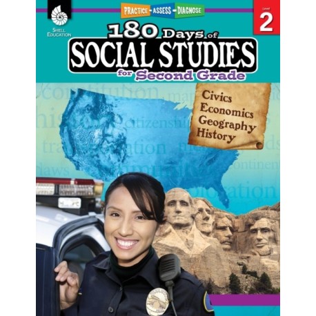 180 Days™: Social Studies for Second Grade: Practice, Assess, Diagnose