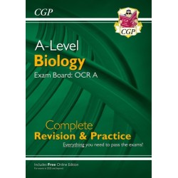 A-Level Biology: OCR A Year 1 & 2 Complete Revision & Practice w/Online Ed (For exams from 2025)