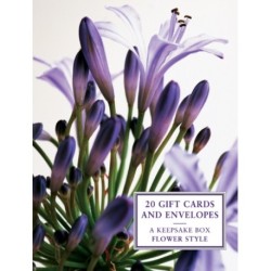 Tin Box of 20 Gift Cards and Envelopes: Flower Style