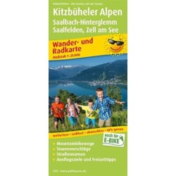 Kitzbuhel Alps, Saalbach-Hinterglemm, hiking and cycling map 1:35,000