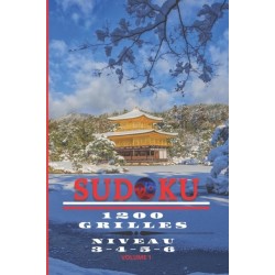 SUDOKU 1200 grilles, niveau 3-4-5-6 , volume 1, 200 PAGES, 15,24 x 22,86 cm (6X9po)