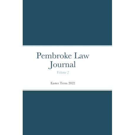 Pembroke Law Journal Volume 2