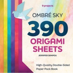 Ombre Sky 390 Origami Sheets: High-Quality Double-Sided Paper Pack Book