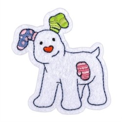 Snowdog Sew On Patch