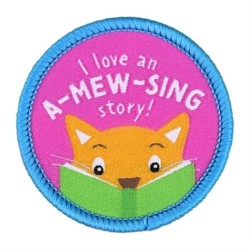 I Love an A-mew-sing Story Sew On Patch