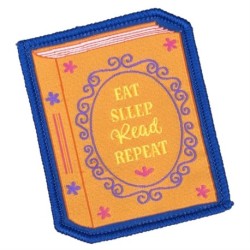 Eat Sleep Read Repeat Sew On Patch