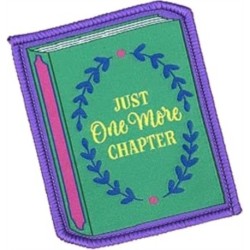 Just One More Chapter Sew On Patch