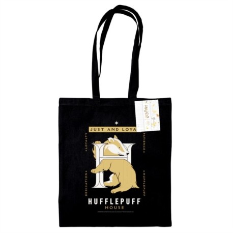Harry Potter (Hufflepuff) Black Tote Bag