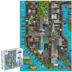 Bopster 8-Bit Pixel Jigsaw Puzzle New York