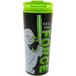 Star Wars (Yoda - Feel The Force) Metal Travel Mug