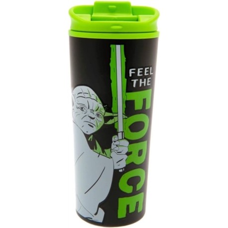 Star Wars (Yoda - Feel The Force) Metal Travel Mug