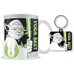 Star Wars (Yoda Best) Mug & Keychain Set