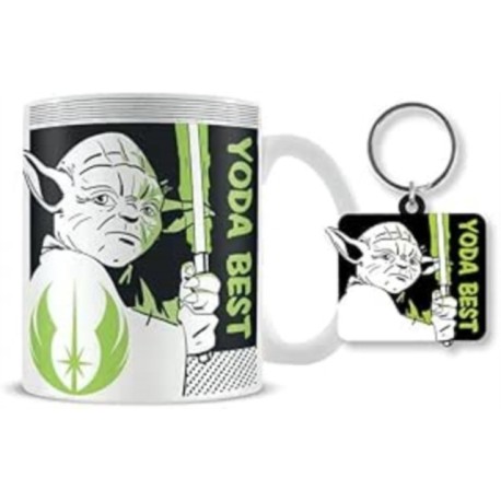 Star Wars (Yoda Best) Mug & Keychain Set