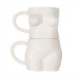 Sass & Belle Body Stacking Mugs White - Set of 2