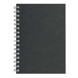 A5 Posh Pig White Paper 35lvs Black Silk
