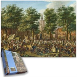 The The Grote Markt At The Hague - National Gallery 1000 Piece Jigsaw Puzzle