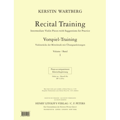 Recital Training Vol. 1 Piano Accompaniments