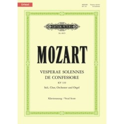 Vesperae solennes de Confessore K.339 (Vocal Score)