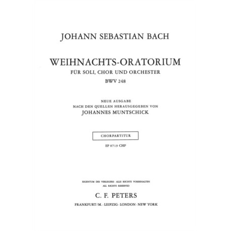 Christmas Oratorio BWV 248 Choral Score