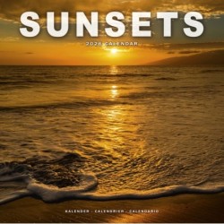 Sunsets Calendar 2026  Square Travel Wall Calendar - 16 Month
