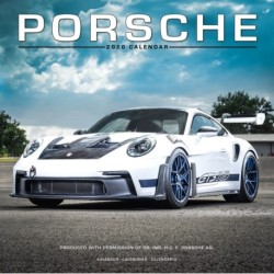 Porsche Calendar 2026  Square Car Wall Calendar - 16 Month