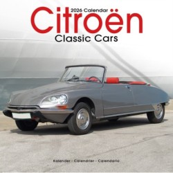 Citroen Classic Cars Calendar 2026  Square Car Wall Calendar - 16 Month