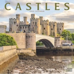 Castles Calendar 2026  Square Scenic Wall Calendar - 16 Month