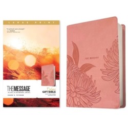 Message Deluxe Gift Bible, Large Print, Dusty Pink