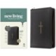 NLT Large Print Thinline Reference Zipper Bible
