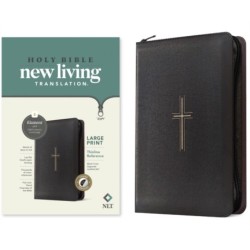 NLT Large Print Thinline Reference Zipper Bible