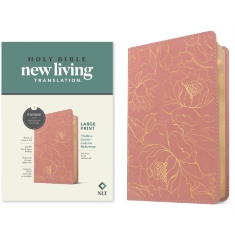 NLT Large Print Thinline Center-Column Reference Bible
