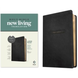NLT Large Print Thinline Center-Column Reference Bible