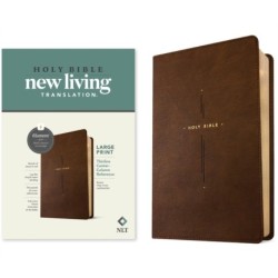 NLT Large Print Thinline Center-Column Reference Bible