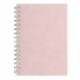 A5 Posh Pig White Paper 35lvs Pale Pink Silk