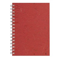 A5 Posh Pig White Paper 35lvs Burgundy Banana