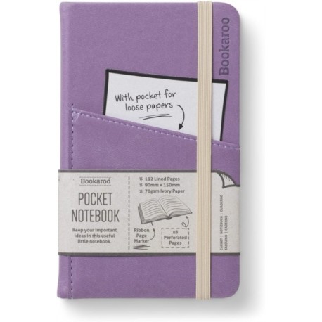Bookaroo Pocket Notebook (A6) Journal - Aubergine
