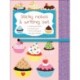 Sticky Notes and Writing Set: Cupcakes: Adorable stationery wallet set of writing pad, sticky notes and envelope with cute colourful cupcake illustrations