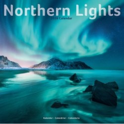 Northern Lights Calendar 2026  Square Travel Wall Calendar - 16 Month