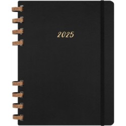 Moleskine 2025 12-Month XL Life Spiral Planner: Black Epalon: Black Epalon
